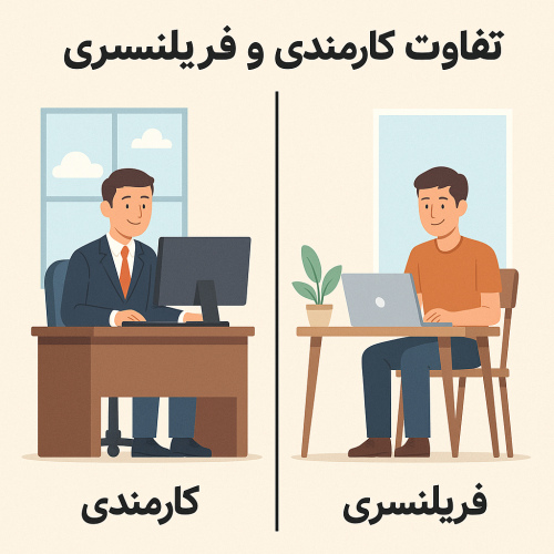 تفاوت کارمندی و فریلنسری