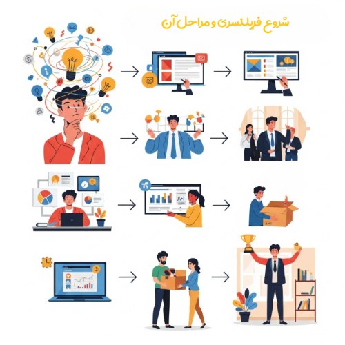 مراحل شروع فریلنسری