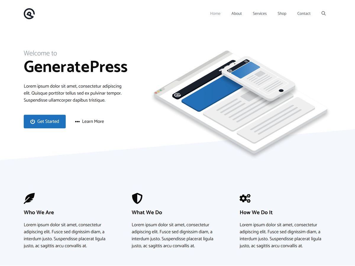 قالب جنریت‌پرس (GeneratePress) فوق‌سبک